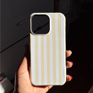 Casely White and Yellow Striped Phone Case